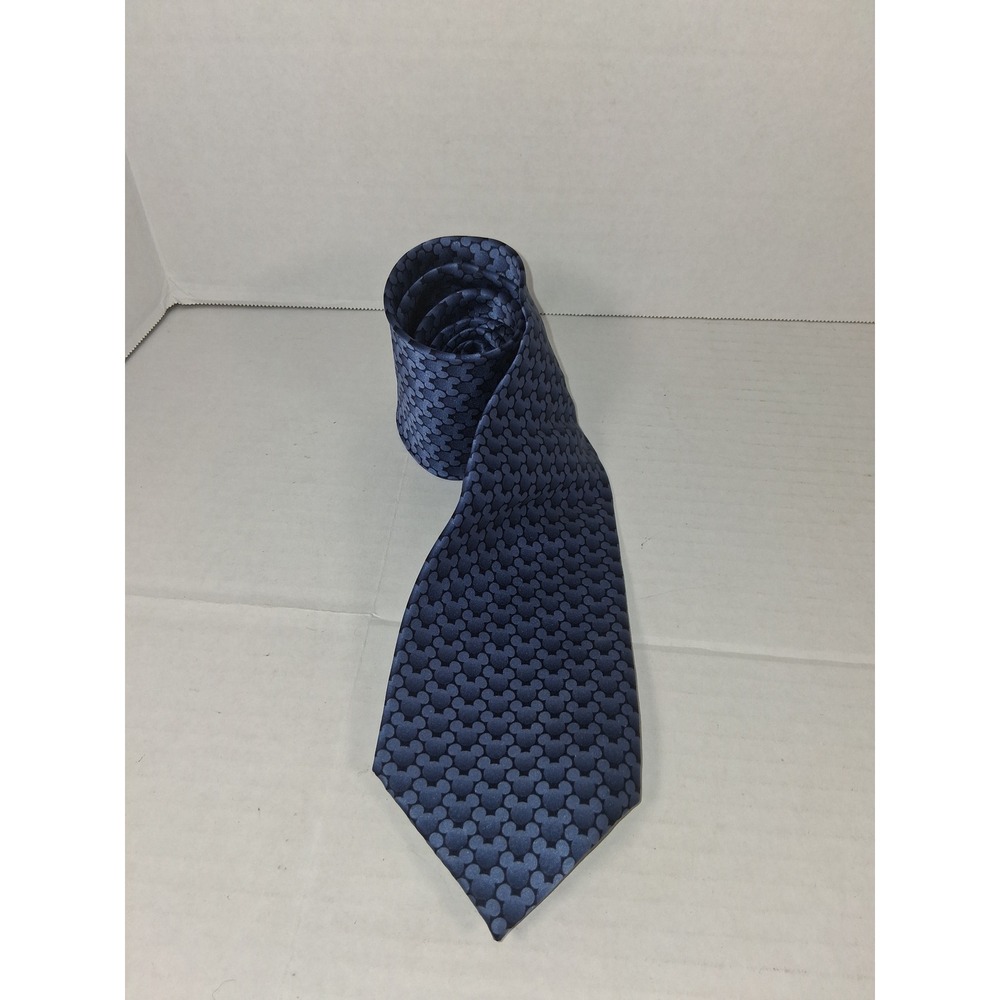Walt Disney‎ World Disneyland Resort Blue Mickey Mouse Silk Necktie